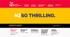 Desktop Screenshot of nzso.co.nz